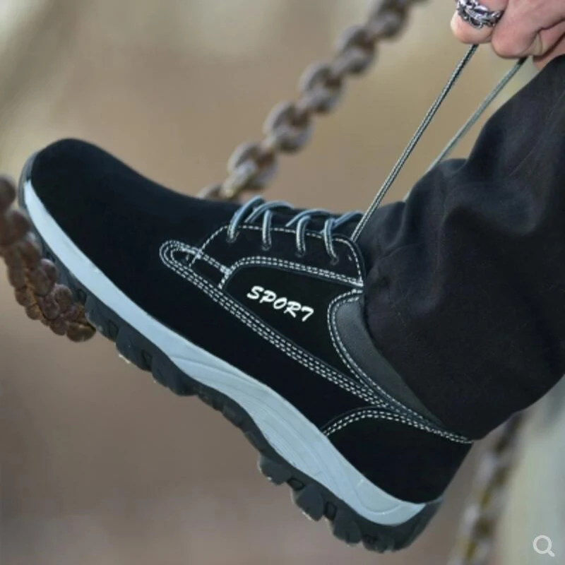 New Fashion High Quality Safety Shoes Men's Anti-velvet Leather Work Shoes Breathable Wear-resistant Nnti-puncture Anti-static
New Fashion High Quality Safety Shoes Men's Anti-velvet Leather Work Shoes Breathable Wear-resistant Nnti-puncture Anti-static