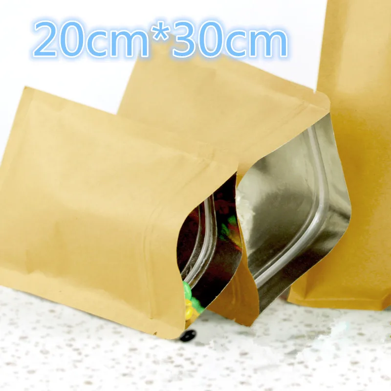 20*30cm 50Pcs/ Lot 7.87"x11.81"Kraft Paper Mylar Ziplock Package Pouch Aluminum Foil Heat Seal Valve Packaging Bag
20*30cm 50Pcs/ Lot 7.87"x11.81"Kraft Paper Mylar Ziplock Package Pouch Aluminum Foil Heat Seal Valve Packaging Bag