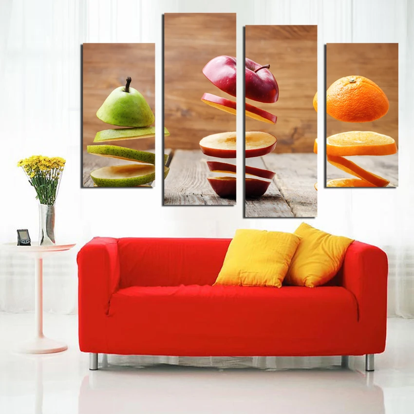 4Piece Modern Wall Art Canvas Cuadros Oil Painting Fruits Home Decorative Art Picture Painting Prints On Canvas No Frame F18874
4Piece Modern Wall Art Canvas Cuadros Oil Painting Fruits Home Decorative Art Picture Painting Prints On Canvas No Frame F18874