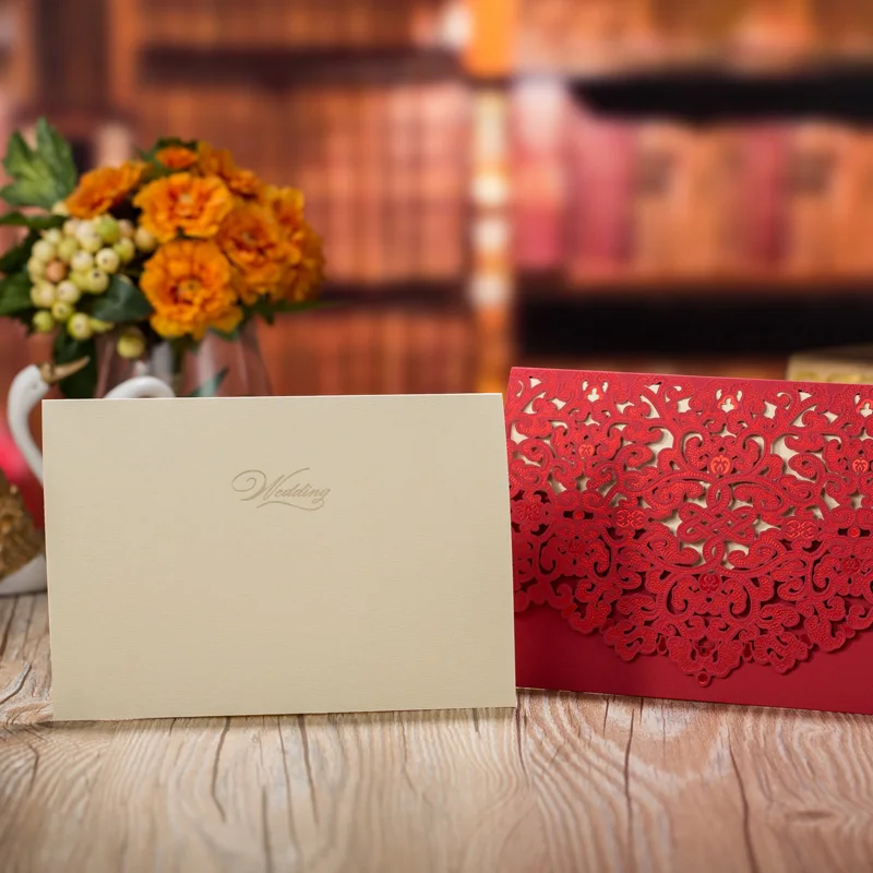 1 шт. элегантная Роскошная Лазерная открытка с цветами и облаками для приглашений