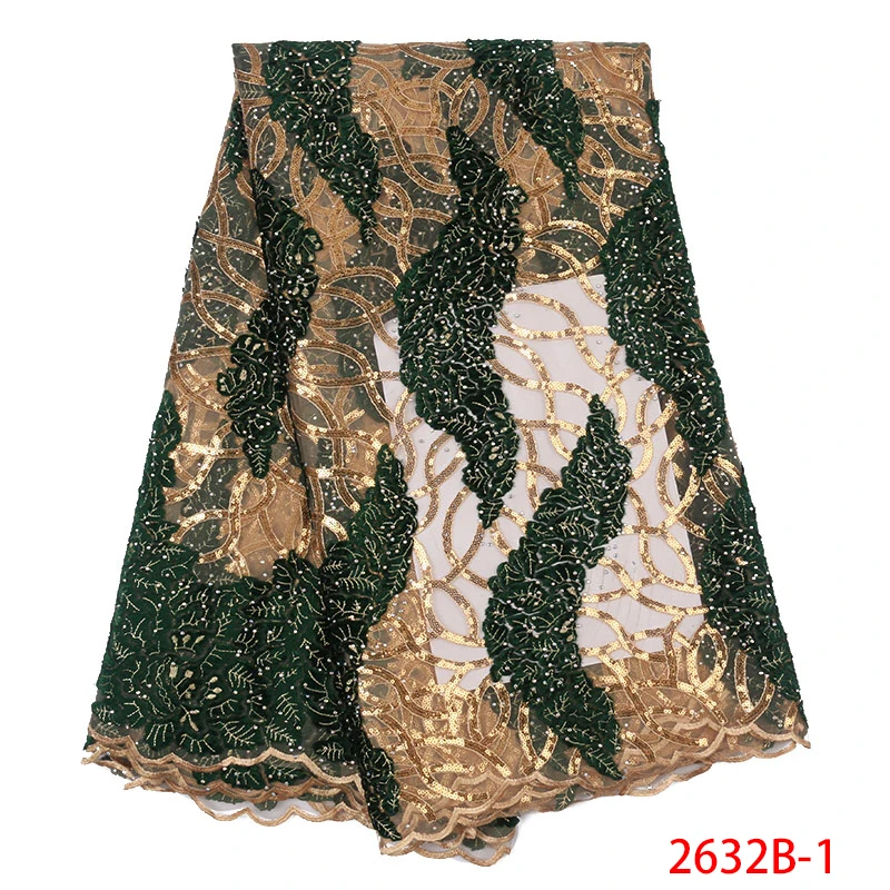 African latest Lace Fabric 2019 High Quality French Velvet Fabric tulle Lace fabric with sequins stones for party KS2632B-1
African latest Lace Fabric 2019 High Quality French Velvet Fabric tulle Lace fabric with sequins stones for party KS2632B-1