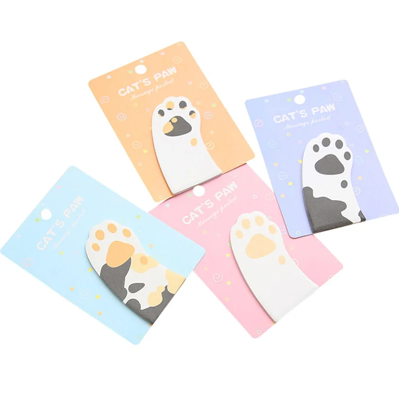 24 PCS Korea Creative Pasted Cute Cat Paw Note for N Times This Cartoon Cat Paw Note Message Prize Note
24 PCS Korea Creative Pasted Cute Cat Paw Note for N Times This Cartoon Cat Paw Note Message Prize Note