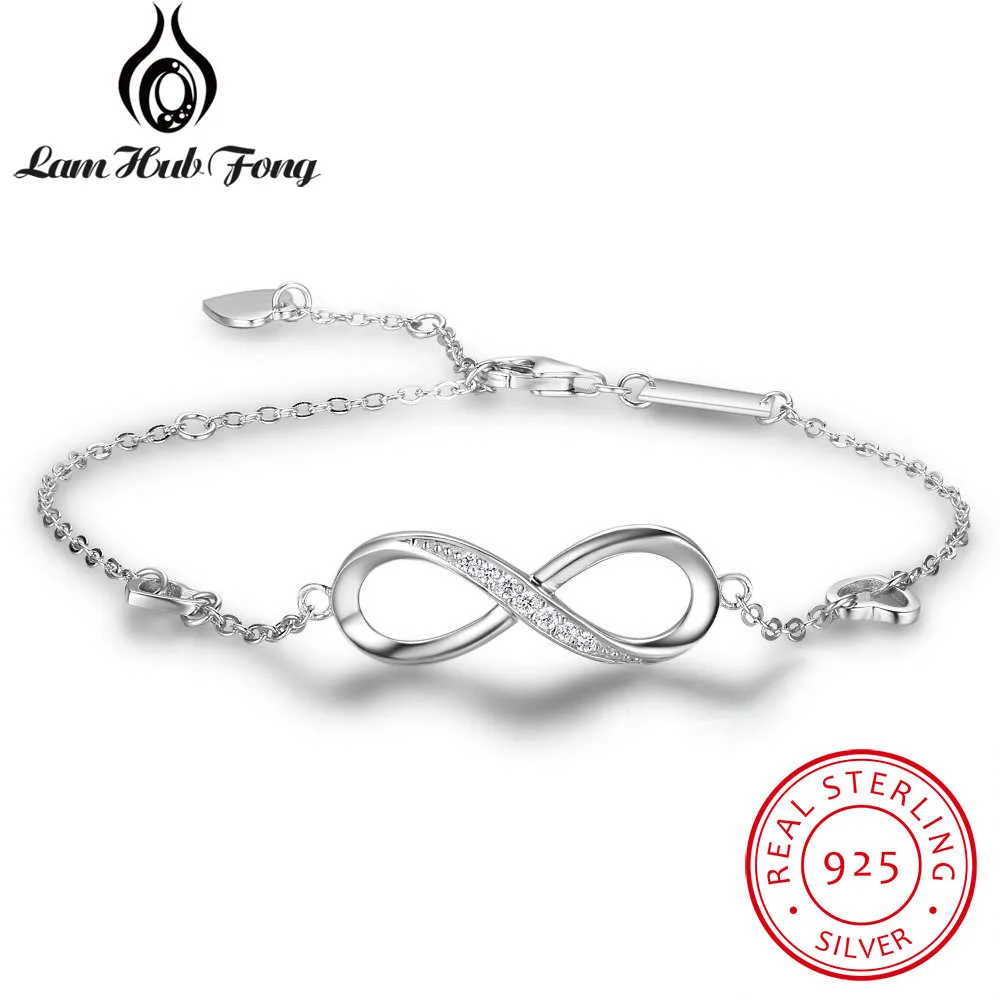 925 Sterling Silver Bracelets for Women Infinity Bracelet with Cubic Zirconia 8 Shape Chain Bracelet Jewelry Gift(Lam Hub Fong)
925 Sterling Silver Bracelets for Women Infinity Bracelet with Cubic Zirconia 8 Shape Chain Bracelet Jewelry Gift(Lam Hub Fong)