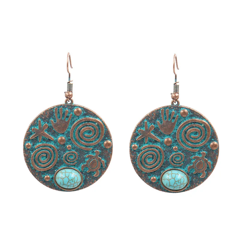 8Seasons Fashion Women Drop Earrings Bronze Coppr Hook Vintage Round Pendants Trendy Earrings Classic Accessories Gift,1 Pair
8Seasons Fashion Women Drop Earrings Bronze Coppr Hook Vintage Round Pendants Trendy Earrings Classic Accessories Gift,1 Pair