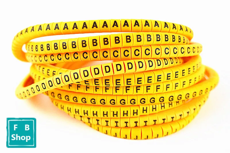 500pcs(each50pcs) EC-0,EC-1,EC-2,EC-3 6sq.mm A-J ABCDEFGHIJ English Letter Tube Label Network Wire Cable Marker
500pcs(each50pcs) EC-0,EC-1,EC-2,EC-3 6sq.mm A-J ABCDEFGHIJ English Letter Tube Label Network Wire Cable Marker