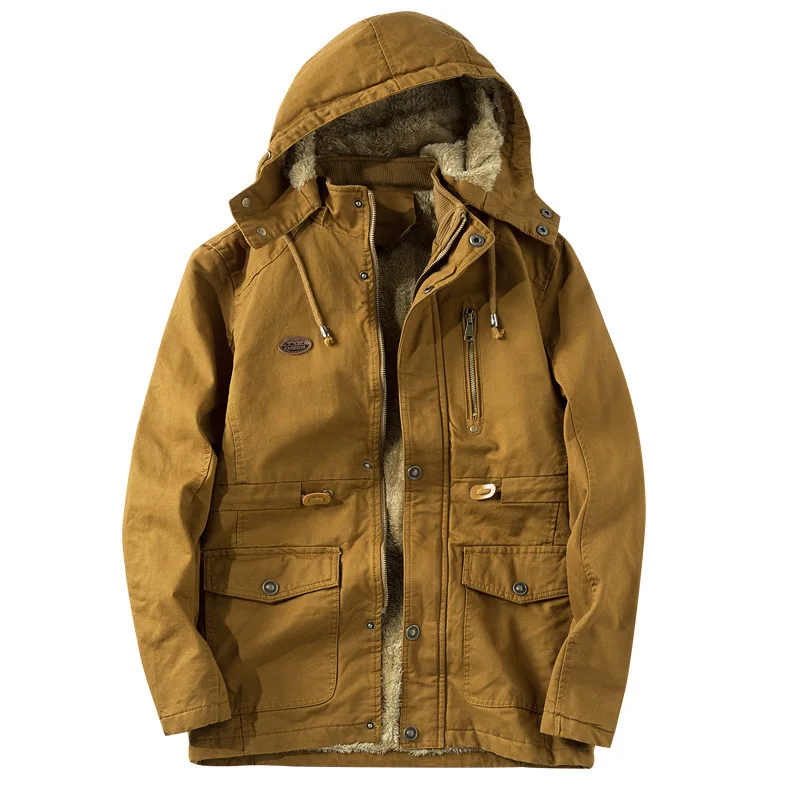 Man Hooded Thick Outdoor Parkas Overcoats Size M-5XL -20'C Winter Cotton Plush Padded Men's Long Fashion Outwear Jackets Coats
Man Hooded Thick Outdoor Parkas Overcoats Size M-5XL -20'C Winter Cotton Plush Padded Men's Long Fashion Outwear Jackets Coats