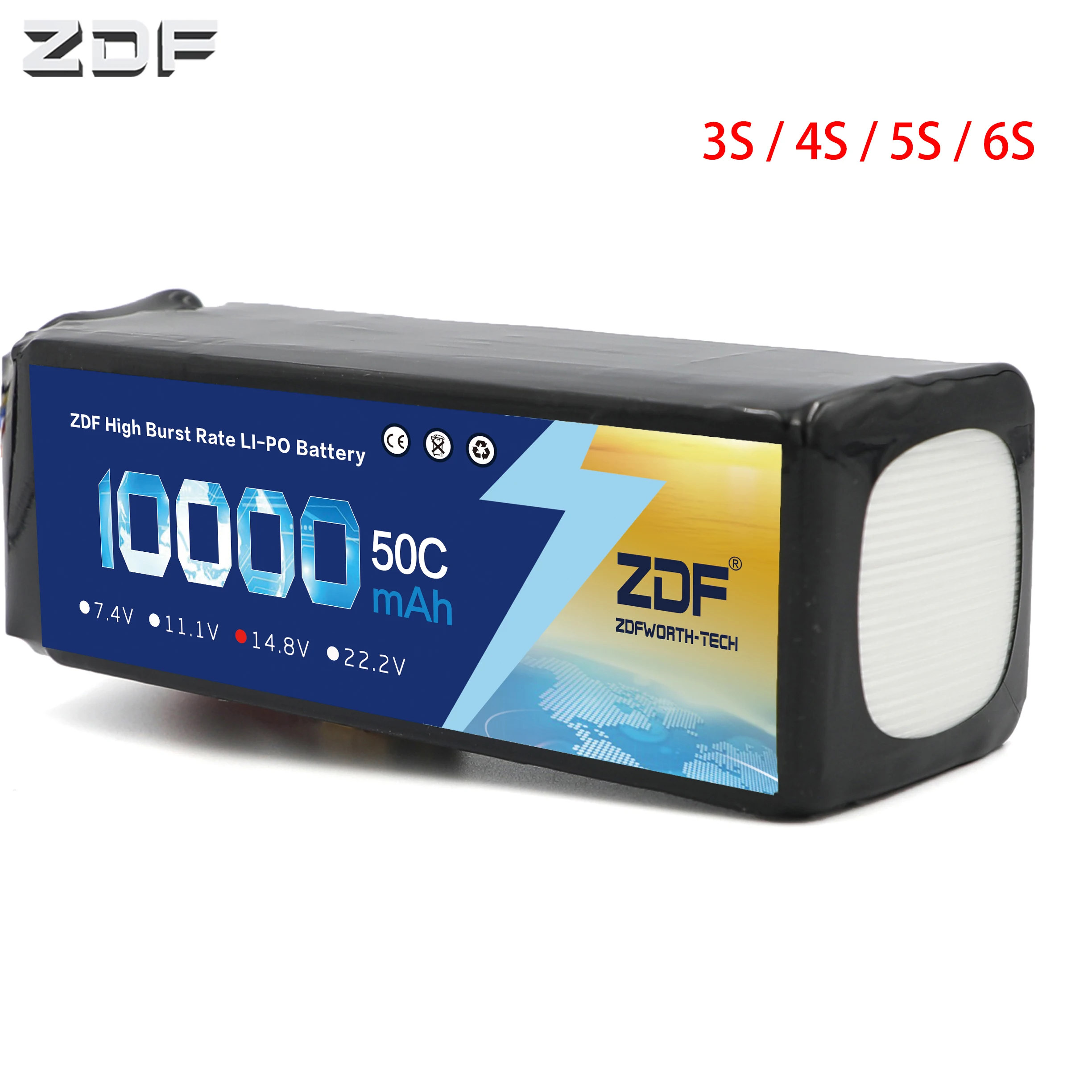 ZDF 3S 4S 6S 11,1 V 14,8 V 18,5 V 22,2 V 10000mah 50C литий-полимерный аккумулятор для Дрон RC UAV 1:5 1:8 1:10 гоночный Бигфут
ZDF 3S 4S 6S 11,1 V 14,8 V 18,5 V 22,2 V 10000mah 50C литий-полимерный аккумулятор для Дрон RC UAV 1:5 1:8 1:10 гоночный Бигфут