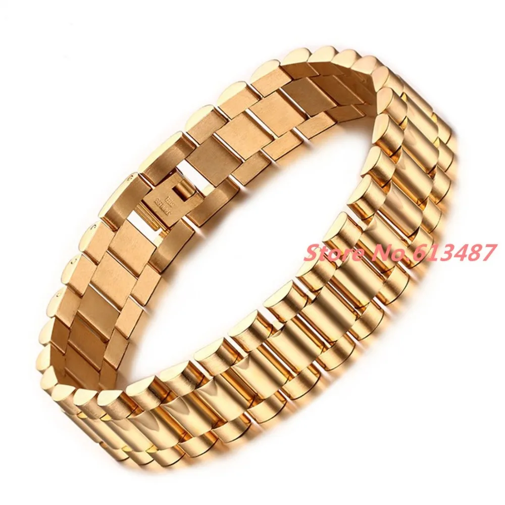 8.66"*15mm New Fashion Men's Bracelet Gold Chunky Chain Bracelets Bangle 316L Stainless Steel Male Jewelry Gift
8.66"*15mm New Fashion Men's Bracelet Gold Chunky Chain Bracelets Bangle 316L Stainless Steel Male Jewelry Gift
