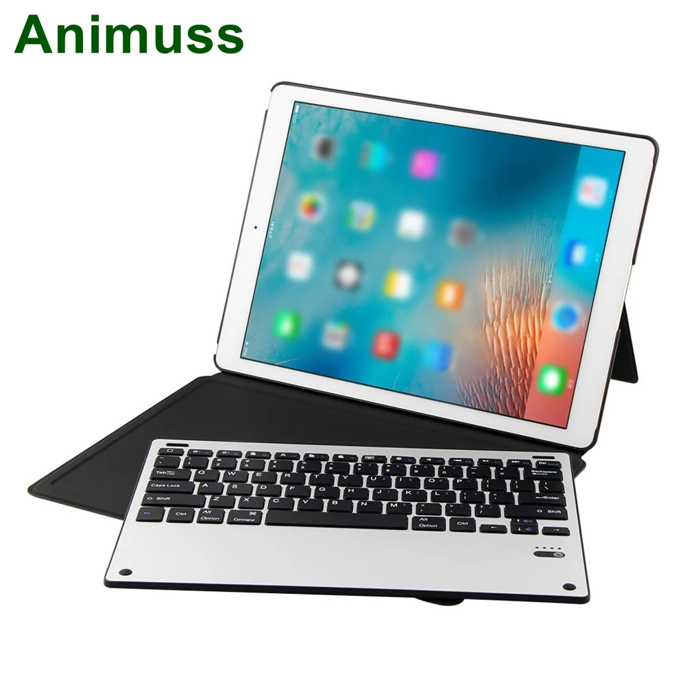 Animuss PU кожаный 12 9 дюймов Bluetooth Беспроводная Магнитная клавиатура для iPad Pro 9|Чехлы