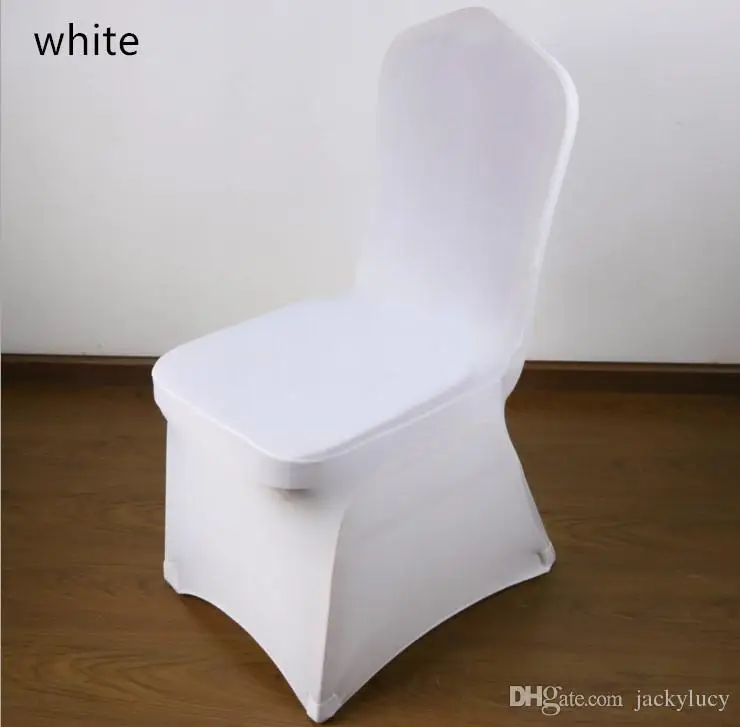 Universal White Polyester Spandex Wedding Chair Covers for Weddings Banquet Hotel Decoration Supplies DHL Fast Delivery
Universal White Polyester Spandex Wedding Chair Covers for Weddings Banquet Hotel Decoration Supplies DHL Fast Delivery