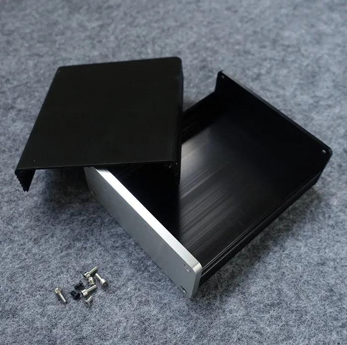 1205 Black Full Aluminum Audio Amplifier Enclosure/ Mini AMP Case/ Preamp Box/ PSU Chassis
1205 Black Full Aluminum Audio Amplifier Enclosure/ Mini AMP Case/ Preamp Box/ PSU Chassis