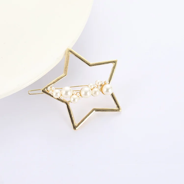 New Korean Version Of The Net Red Edge Clip Round Bangs Broken Hairpin Moon Pearl Five-pointed Star Hairpin Hair Accessories
New Korean Version Of The Net Red Edge Clip Round Bangs Broken Hairpin Moon Pearl Five-pointed Star Hairpin Hair Accessories