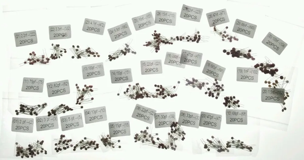 30 значений 600 шт (2PF ~ 0,1 мкФ) 103 (10NF) 153 (15NF) 223 (22NF) 473 (47NF) 683 (68NF) 104 (100NF) керамические конденсаторы для образцов
30 значений 600 шт (2PF ~ 0,1 мкФ) 103 (10NF) 153 (15NF) 223 (22NF) 473 (47NF) 683 (68NF) 104 (100NF) керамические конденсаторы для образцов