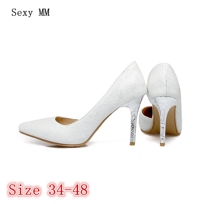 High Heels Women Pumps High Heel Shoes Stiletto Woman Party Wedding Shoes Kitten Heels Plus Size 34 - 40 41 42 43 44 45 46 47 48
High Heels Women Pumps High Heel Shoes Stiletto Woman Party Wedding Shoes Kitten Heels Plus Size 34 - 40 41 42 43 44 45 46 47 48