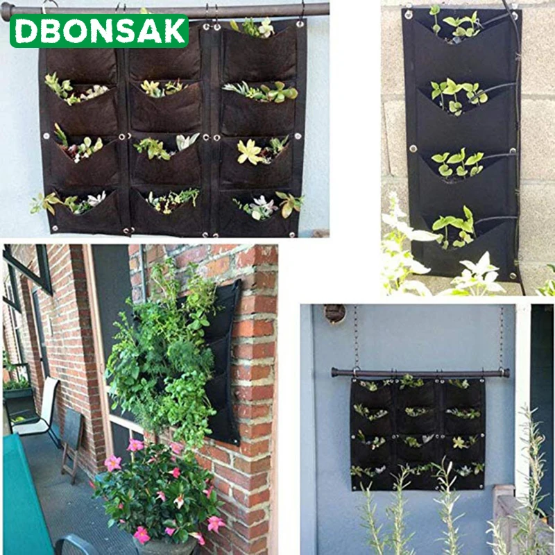 Garden Grow Bag Pockets Vertical Planter Wall-mounted Gardening Flower Plant Hanging Bags Felt Outdoor Garden Growing Pot
Garden Grow Bag Pockets Vertical Planter Wall-mounted Gardening Flower Plant Hanging Bags Felt Outdoor Garden Growing Pot