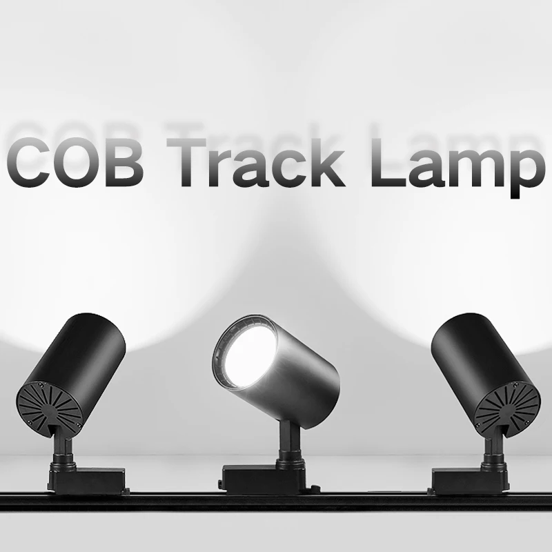 1pcs LED Track Light 10W 20W 30W COB Rail Spotlights Lamp Leds Tracking Fixture Spot Lights Bulb for Store Shop Mall Exhibition | Лампы и