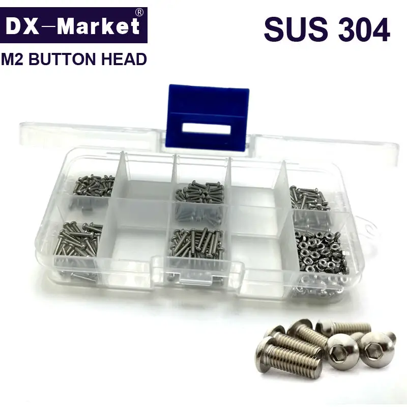 M2 model maintenance bolt kit ,304 stainless steel ISO7380 screw, sus304 m2 button head screw kit 4mm-12mm T0143 ,A017
M2 model maintenance bolt kit ,304 stainless steel ISO7380 screw, sus304 m2 button head screw kit 4mm-12mm T0143 ,A017