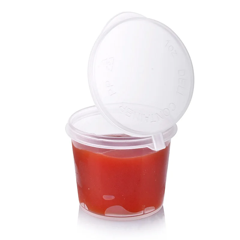 300pcs/lot-3.8cm*3cm*3.2cm 25ml 1oz Food grade PP seasoning cup Disposable tasting cup Salad sauce Take-out storage cup
300pcs/lot-3.8cm*3cm*3.2cm 25ml 1oz Food grade PP seasoning cup Disposable tasting cup Salad sauce Take-out storage cup
