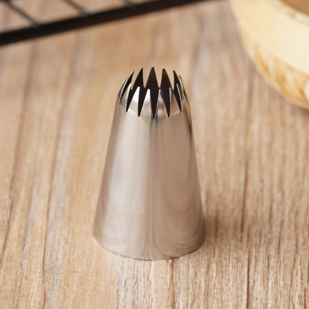 #6B Piping Nozzle Cake Decorating Icing Tips Stainless Steel Tube Nozzle Baking & Pastry Tools Bakeware
#6B Piping Nozzle Cake Decorating Icing Tips Stainless Steel Tube Nozzle Baking & Pastry Tools Bakeware