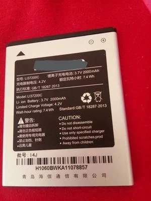 3.7V 2000mAh hisense EG970 HS-U970 T970 T968S E968 EG/U966 Li37200c Etuline S5042 Battery
3.7V 2000mAh hisense EG970 HS-U970 T970 T968S E968 EG/U966 Li37200c Etuline S5042 Battery