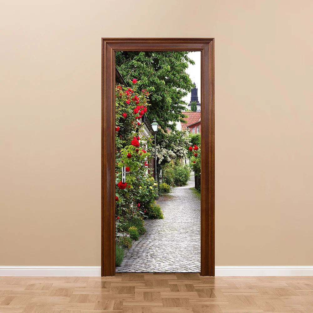 Town of Roses Lovely Street View Door Wall Sticker Art Decor Removable Door Mural Poster Scene Window Door DIY Wall Sticker
Town of Roses Lovely Street View Door Wall Sticker Art Decor Removable Door Mural Poster Scene Window Door DIY Wall Sticker