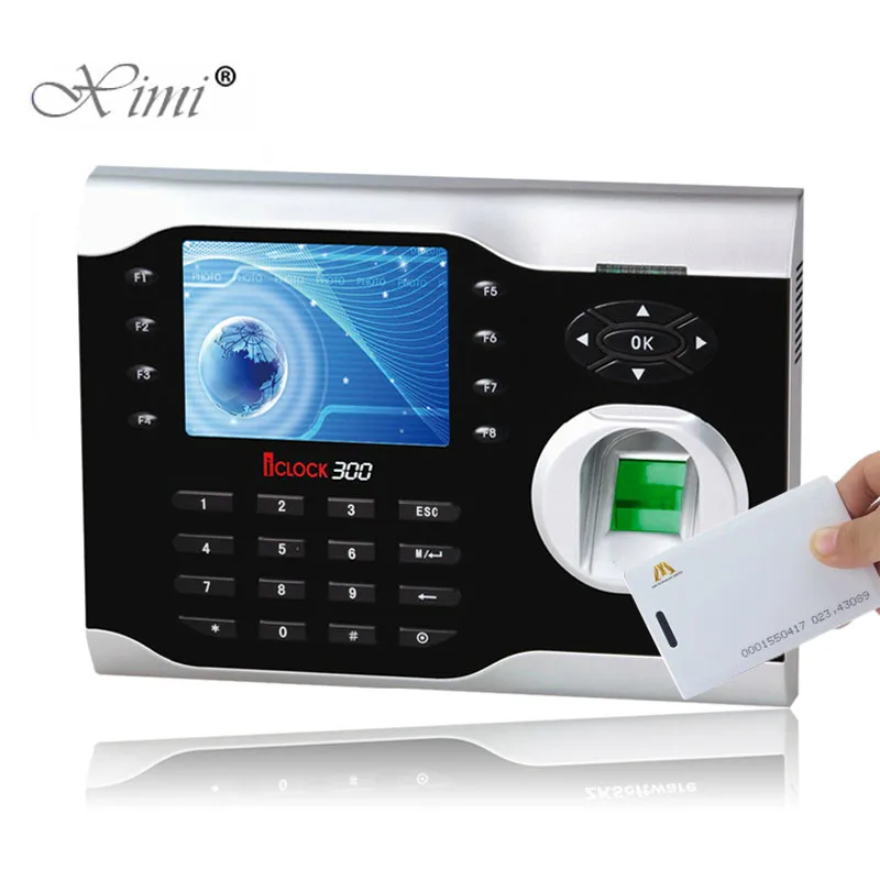Отпечаток пальца и RFID карты время посещаемости часы ZK ICLOCK300 TCP/IP биометрический