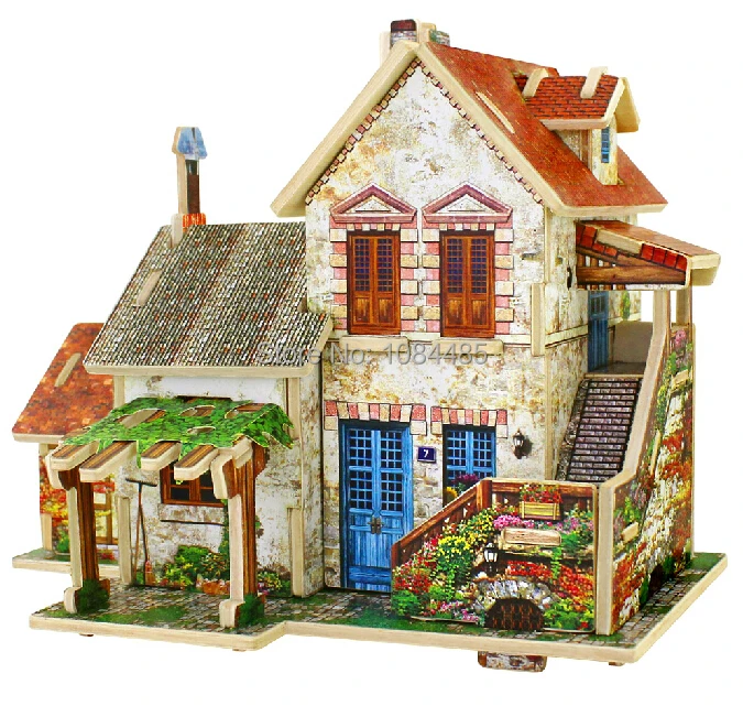Beautiful French Villa Model Building Kits DIY Wooden 3D Puzzle for Kids and Adults
Beautiful French Villa Model Building Kits DIY Wooden 3D Puzzle for Kids and Adults