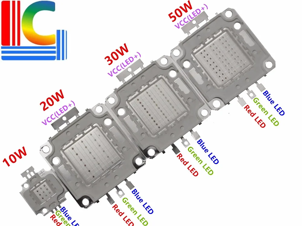 Cost-effective RGB High Power LED Bulb Lamp Chip 10W 20W 30W 50W integrated LED light source Red Green Blue Free Shipping
Cost-effective RGB High Power LED Bulb Lamp Chip 10W 20W 30W 50W integrated LED light source Red Green Blue Free Shipping