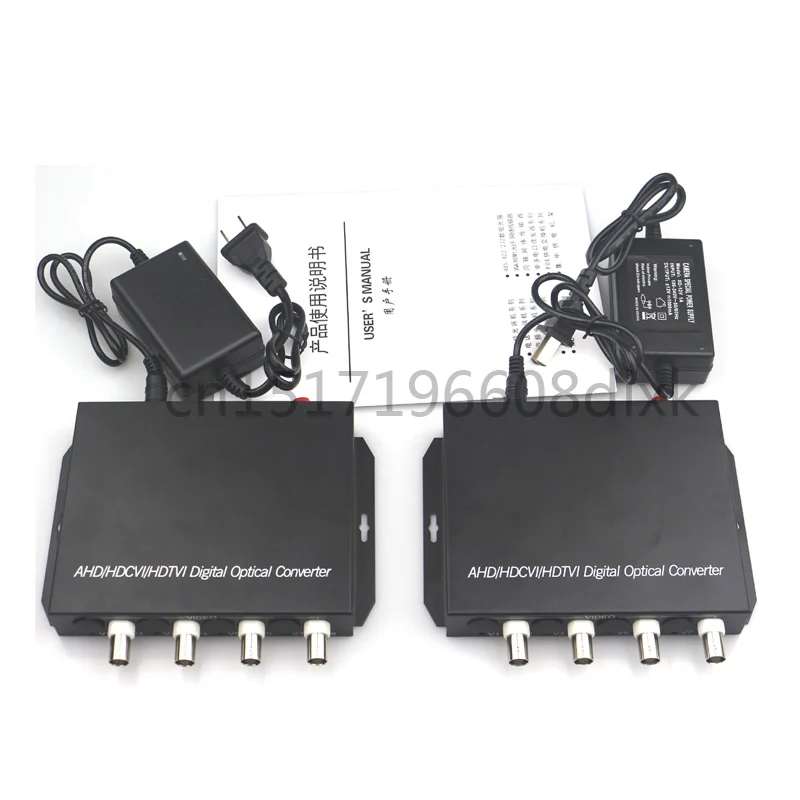 1080P HD video AHD CVI TVI Fiber optical converter, 4-CH video fiber optic transmitter, single-mode single fiber 10KM
1080P HD video AHD CVI TVI Fiber optical converter, 4-CH video fiber optic transmitter, single-mode single fiber 10KM