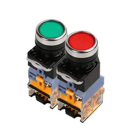 LA38-11DS/220V hole diameter 22mm illuminated pushbutton switch red and green /machine/electrical control cabinet accessories
LA38-11DS/220V hole diameter 22mm illuminated pushbutton switch red and green /machine/electrical control cabinet accessories