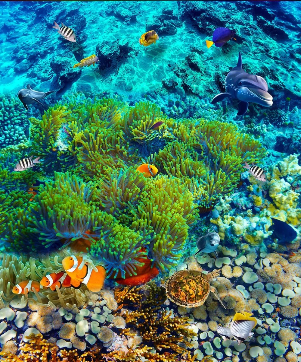 Free Shipping Underwater World Tropical Fish 3D Floor Tiles wear non-slip waterproof restaurant lobby floor wallpaper mural
Free Shipping Underwater World Tropical Fish 3D Floor Tiles wear non-slip waterproof restaurant lobby floor wallpaper mural