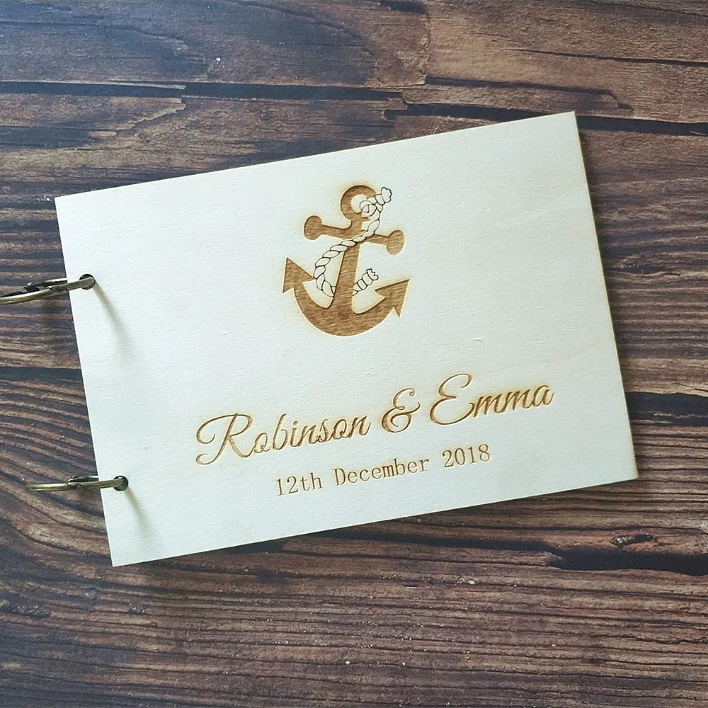Custom Wedding Anchor Wood Guest Book Guest Books Photo Guestbook Rustic Personalized Photo Album Memory Engraved Guestbooks
Custom Wedding Anchor Wood Guest Book Guest Books Photo Guestbook Rustic Personalized Photo Album Memory Engraved Guestbooks