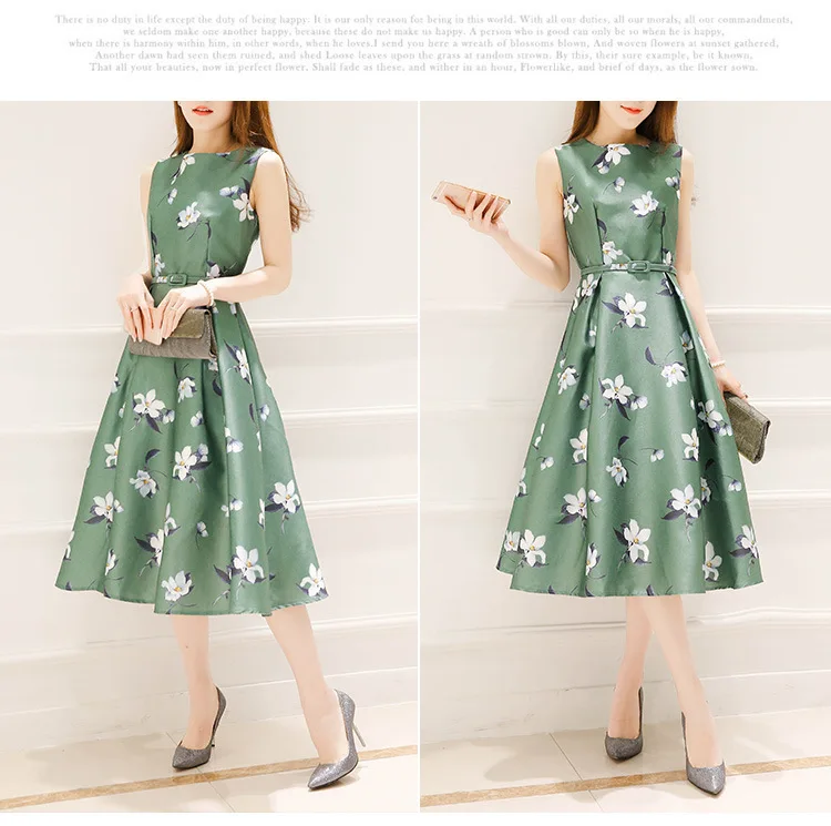 Summer New Print In The Long Paragraph Sleeveless Dress Waist Was Thin A Word Dress
Summer New Print In The Long Paragraph Sleeveless Dress Waist Was Thin A Word Dress