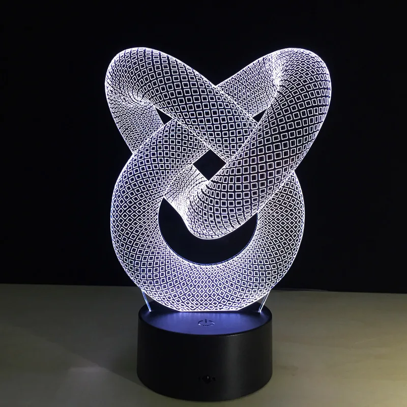 3D illusion Night Light Abstract Acrylic Atmosphere Table Lamp 7 Colors Touch Remote Control Home Decor
3D illusion Night Light Abstract Acrylic Atmosphere Table Lamp 7 Colors Touch Remote Control Home Decor