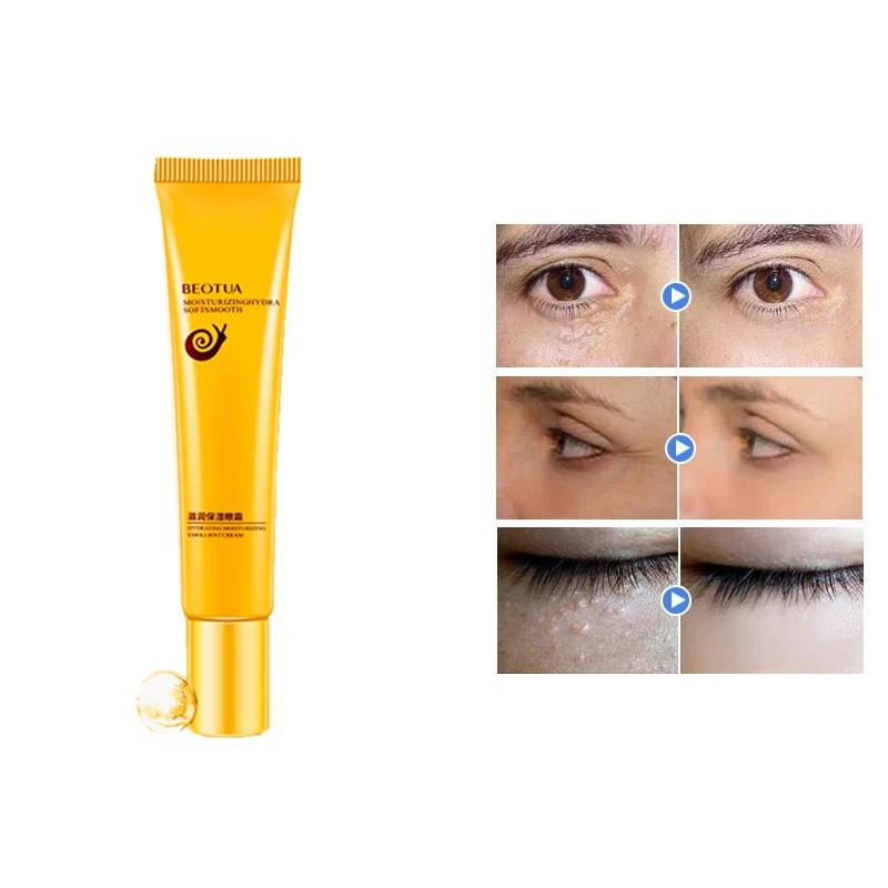 Hyaluronic Acid Vitamin E Eye Cream Delicate Bright Smooth Herbal Snail Rich Flexibly Extract Anti-Puffiness Dark Circle Serum
Hyaluronic Acid Vitamin E Eye Cream Delicate Bright Smooth Herbal Snail Rich Flexibly Extract Anti-Puffiness Dark Circle Serum