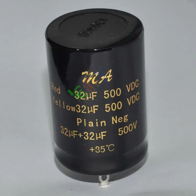 Wholesale and retail 20pc 500V 32uf+32uf New Can electrolyticCapacitors for tube audio amp DIY part free shipping
Wholesale and retail 20pc 500V 32uf+32uf New Can electrolyticCapacitors for tube audio amp DIY part free shipping