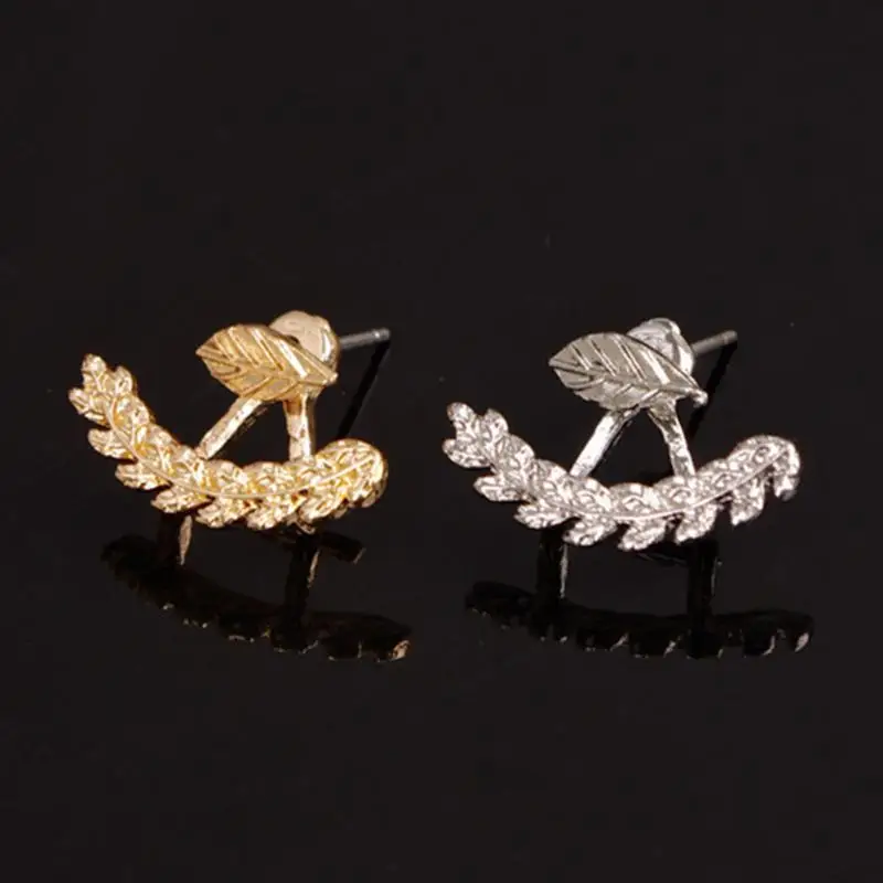 New Fashion Women Cute Gold Silver Plated Leaf Ear Stud Earrings Lady Exquisite Leaves Jewelry Party Gift 1 Pair Free Ship
New Fashion Women Cute Gold Silver Plated Leaf Ear Stud Earrings Lady Exquisite Leaves Jewelry Party Gift 1 Pair Free Ship