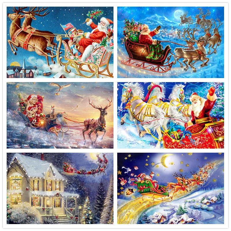 DIY Diamond Painting Santa Claus Cross Stitch 5D Square DIY Diamond mosaic Scenery diamond embroidery rhinestones Christmas gift
DIY Diamond Painting Santa Claus Cross Stitch 5D Square DIY Diamond mosaic Scenery diamond embroidery rhinestones Christmas gift