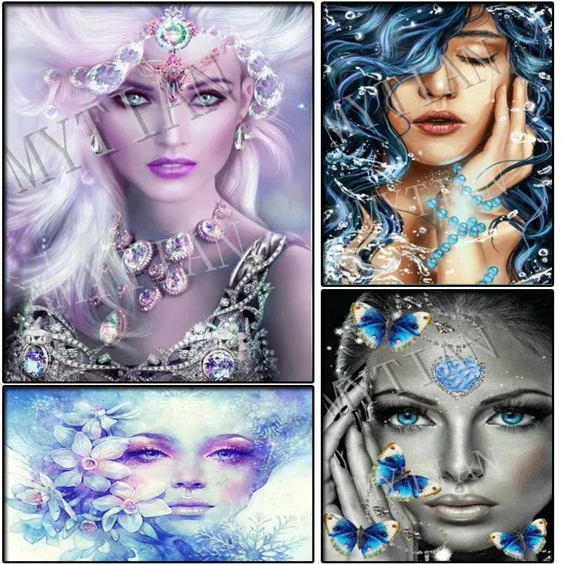 Фэнтези Женщины Полная квадратная/круглая 5D DIY алмазная живопись ELF Beauty вышивка