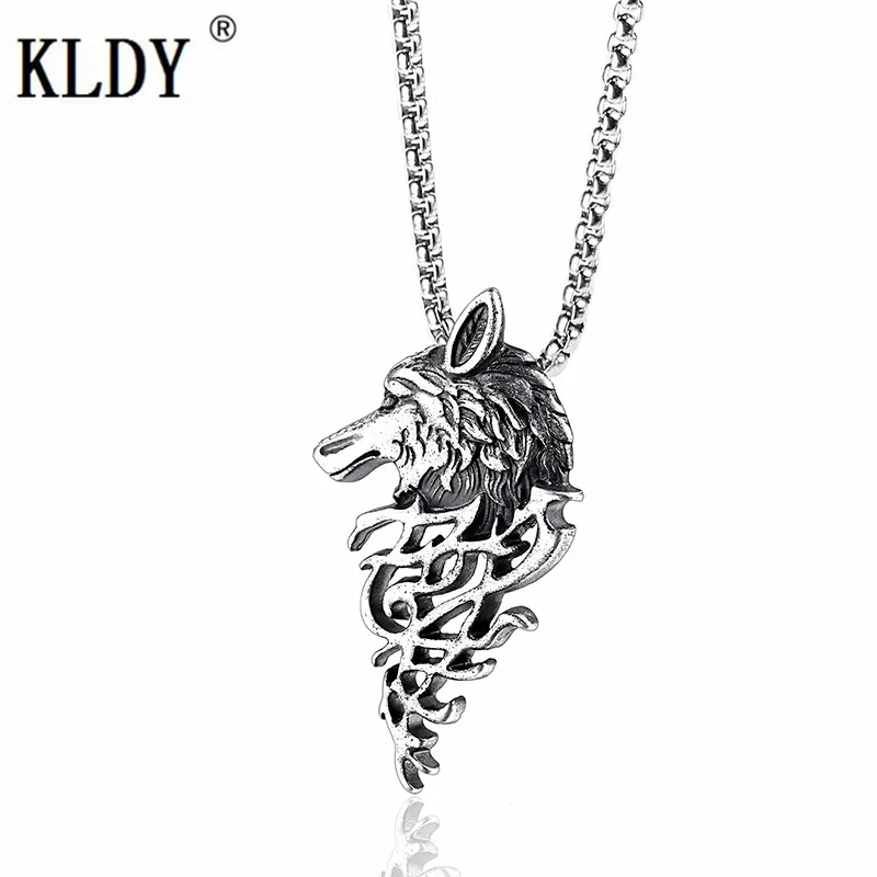 Кулон KLDY Howling Wolf ожерелье Скандинавская подвеска с символикой викингов Панк