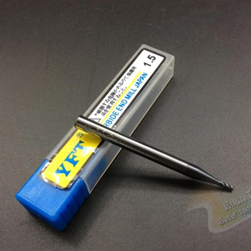 YFT Diameter 1.5mm Router Bit HRC 45 4-blade Face Cutter End Mill Metal Tungsten Steel Milling Cutter CNC Tools
YFT Diameter 1.5mm Router Bit HRC 45 4-blade Face Cutter End Mill Metal Tungsten Steel Milling Cutter CNC Tools