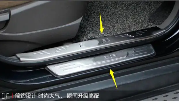 High quality stainless steel inside+external Scuff Plate/Door Sill Protector Sticker For 2010-2017 for Hyundai IX35(8pc)
High quality stainless steel inside+external Scuff Plate/Door Sill Protector Sticker For 2010-2017 for Hyundai IX35(8pc)