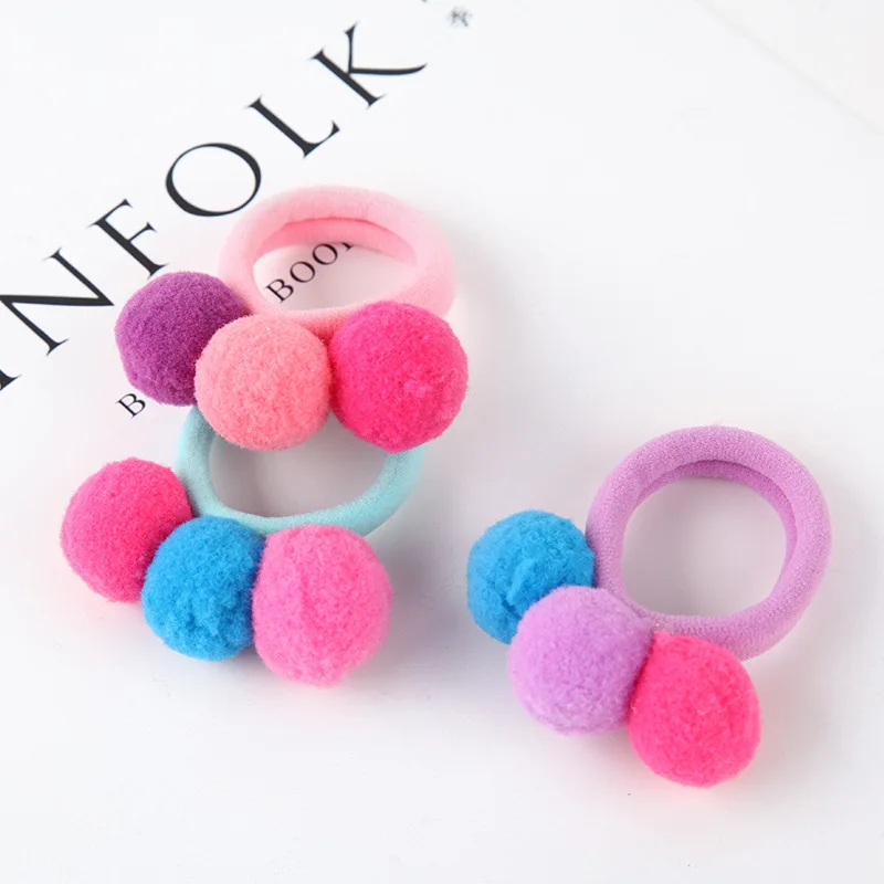 Hot Sale 6PCS New Cute 3 Balls Elastics Hair Holders Bands Gum Fashion Kids Candy Rubber Bands Headwear Girl's Hair Accessories 
Hot Sale 6PCS New Cute 3 Balls Elastics Hair Holders Bands Gum Fashion Kids Candy Rubber Bands Headwear Girl's Hair Accessories