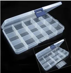 10X 15 Slot Plastic Jewelry Adjustable Compartments Box Case Craft Organizer Storage Beads Free Ship
10X 15 Slot Plastic Jewelry Adjustable Compartments Box Case Craft Organizer Storage Beads Free Ship