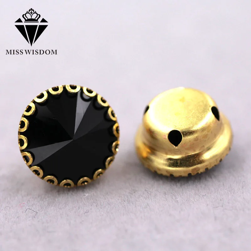 Free shipping Black Round shape glass crystal sew on rhinestones gold base lacy claw rhinestone Diy garment/clothing accessories
Free shipping Black Round shape glass crystal sew on rhinestones gold base lacy claw rhinestone Diy garment/clothing accessories