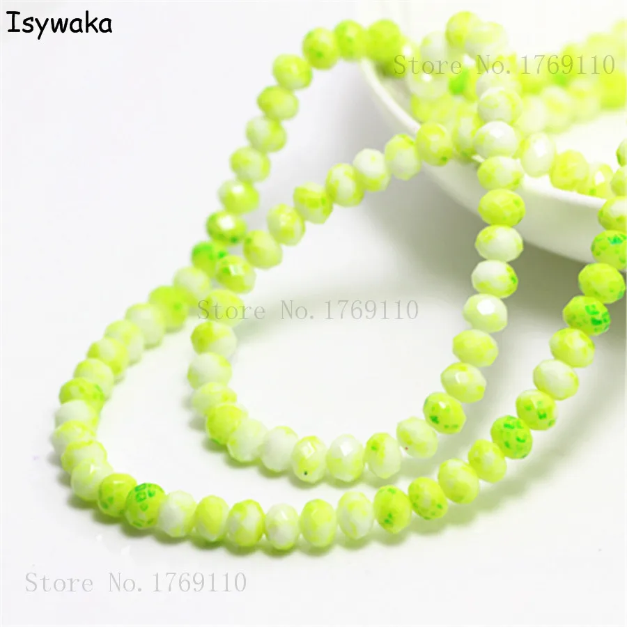 Isywaka Fashion 4x6mm 50pcs Rondelle Austria faceted Crystal Glass Beads Loose Spacer Round Beads for Jewelry Making No.50R6
Isywaka Fashion 4x6mm 50pcs Rondelle Austria faceted Crystal Glass Beads Loose Spacer Round Beads for Jewelry Making No.50R6