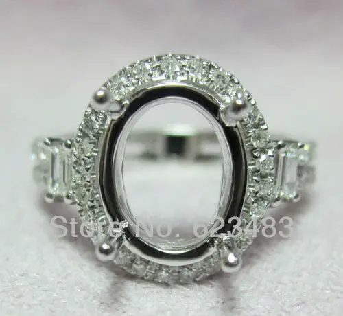Rings jewellery Oval 8x10mm Solid 14k White Gold Natural Diamond Engagement Semi Mount Ring
Rings jewellery Oval 8x10mm Solid 14k White Gold Natural Diamond Engagement Semi Mount Ring