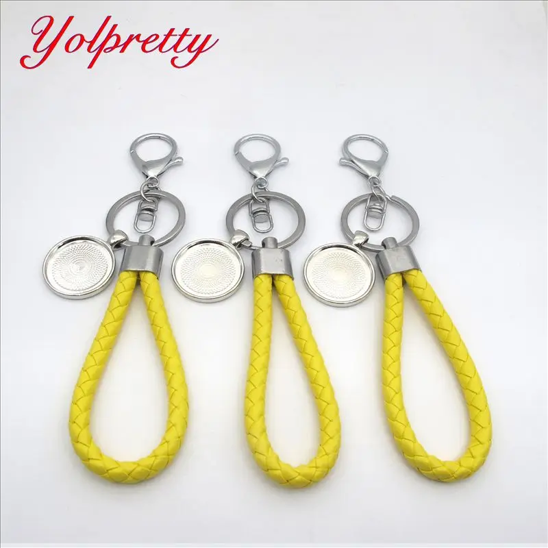 Yolprtty Leather weaving wholesale 1pcs 25mm Time gem White leatherkeychain cameo setting findings Zinc Aiioy keychain
Yolprtty Leather weaving wholesale 1pcs 25mm Time gem White leatherkeychain cameo setting findings Zinc Aiioy keychain