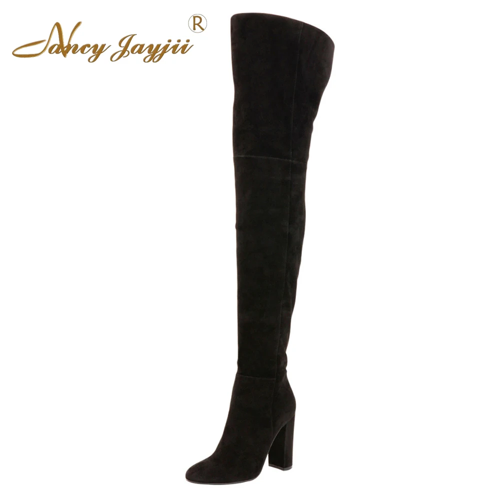 Nancyjayjii Black Flock Sexy Women’S Over The Knee Boots Round Toe Side Zipper Super High Heel Female Winter Long Booties Shoes
Nancyjayjii Black Flock Sexy Women’S Over The Knee Boots Round Toe Side Zipper Super High Heel Female Winter Long Booties Shoes