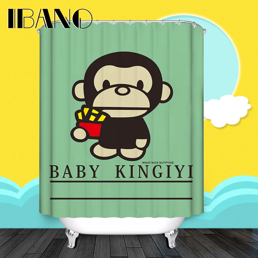 Shower Curtain For The Bathroom Monkey Shower Curtain Printing Pattern Waterproof Polyester Fabric Bath Curtain With 12 Hooks
Shower Curtain For The Bathroom Monkey Shower Curtain Printing Pattern Waterproof Polyester Fabric Bath Curtain With 12 Hooks